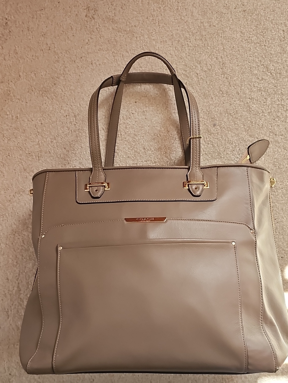 Coach Taylor Tote Gold Hardware Color Flint